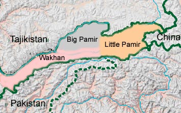 pamirs mountains map